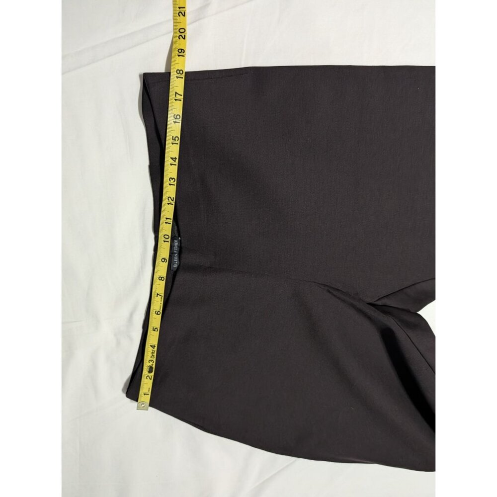 Eileen Fisher Womens Slim Pant XL Black Rayon Nylon Spandex Heavyweight - Picture 15 of 15